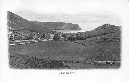 A708 England Lulworth Cove Vintage Postkarte