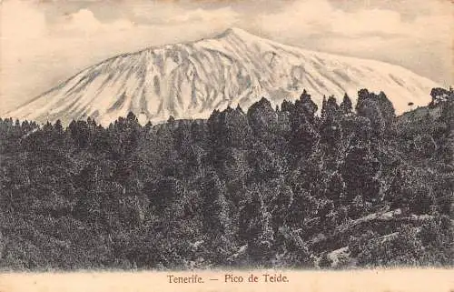 A709 Spanien Teneriffa Pico de Teide Berg Vintage Postkarte