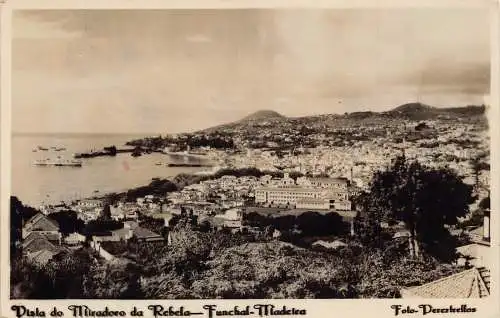 A711 Portugal 1949 Vista do Miradoro da Rebela Funchal Madeira Vintage Postkarte
