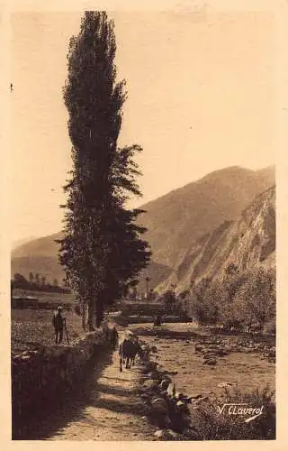 A718 Andorra Paysage Landschaft Andorra la Vella Vintage Postkarte