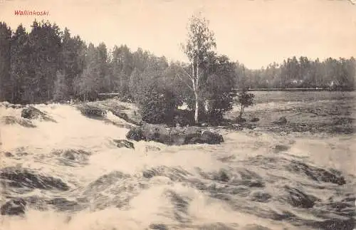 L478 Finnland Suomi Wallinkoski Vintage Postkarte