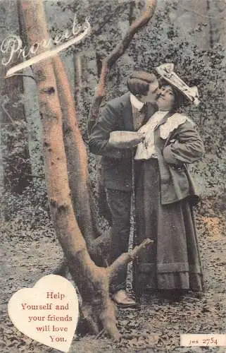 A734 Sprüche Liebe Romantik Helfen Sie sich selbst und Ihre Freunde werden Sie lieben Postkarte