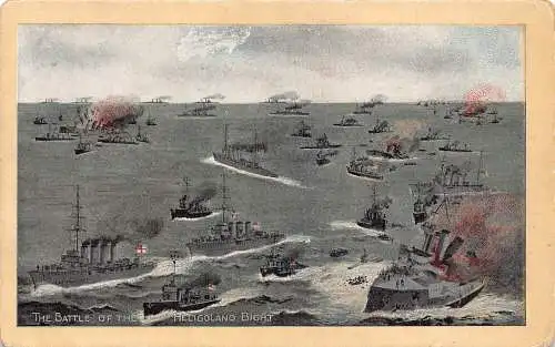 A737 Postkarte 1. Weltkrieg Schiff Schlacht in der Helgoländer Bucht 1914