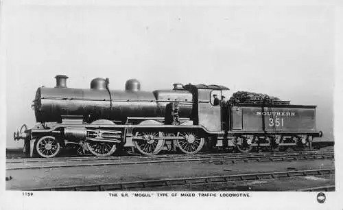 A738 Dampflok SR Buckeltyp Mischverkehr Lokomotive Vintage Postkarte
