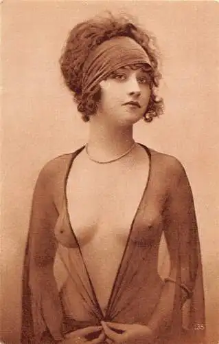 L480 Glamour Nude Risque Beauty Reprint Postkarte