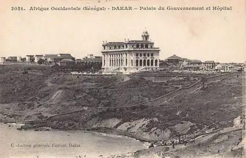 A749 Senegal Dakar Regierungspalast und Krankenhaus Postkarte