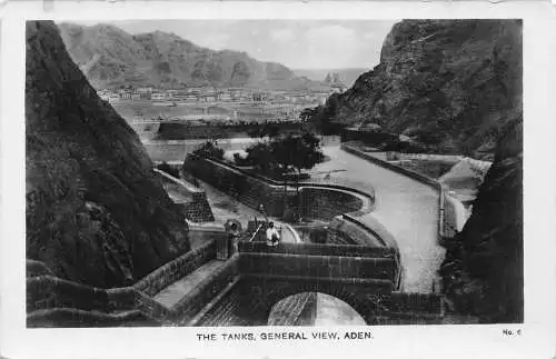 A749 Jemen Panzer General View Aden RPPC Vintage Postkarte