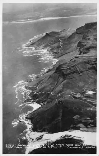 A749 Südafrika Kapstadt Marine Fahrt Hout Bay nach Table Bay RPPC Postkarte