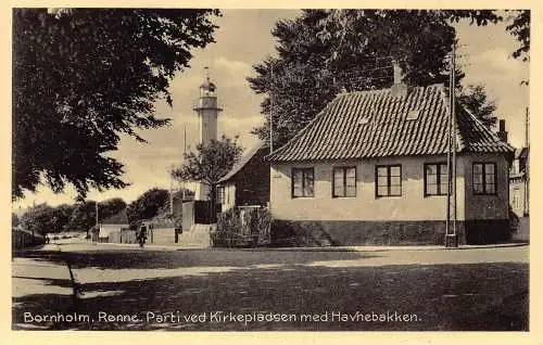 A751 Dänemark Bornholm Ronne Part ved Kirkepassdsen med Havnebakken Postkarte