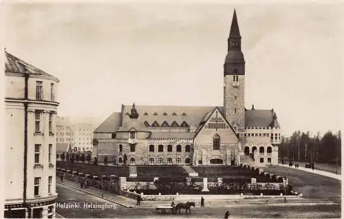 A751 Finnland Helsinki Helsingfors Kirche RPPC Vintage Postkarte