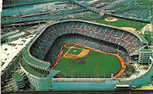 A752 US Yankee Stadium New York City Vintage Postkarte