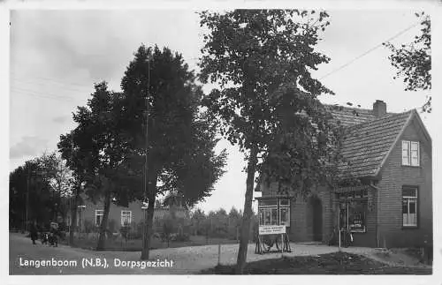 A754 Niederlande Langenboom Dorpsgezicht RPPC Vintage Postkarte