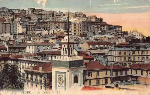 A756 Algerien Alger Algier La Casbah Gesamtansicht 1917 Vintage Postkarte