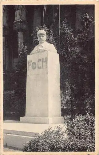 A757 Belgien Brüssel Brüssel Brüssel Denkmal Marschall Foch Vintage Postkarte