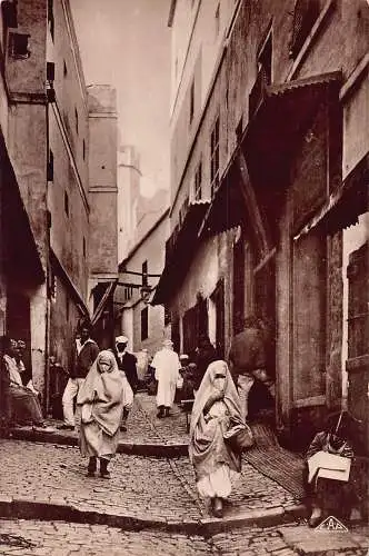 A757 Algerien Algier Rue de la Casbah Straße Ethnische Frauen Postkarte