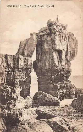 A757 England Pulpit Rock Portland Vintage Postkarte