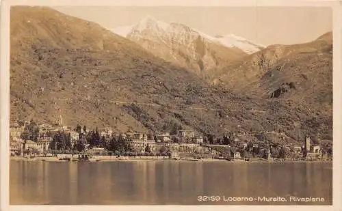 A759 Schweiz Locarno Muralto Rivapiana RPPC Vintage Postkarte