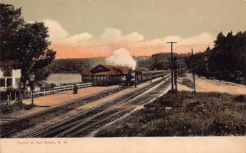 L483 Betriebshof bei den Wehrs NH Bahn Vintage Postkarte