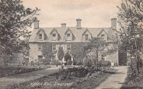 L241 Wales Llwyngwril Hendre Hall Carriage House Vintage Postkarte