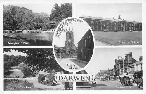 L241 England 1962 Darwan Gymnasium Autos Duckworth St Park RPPC Postkarte