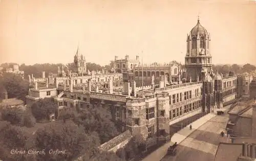 L239 England Christ Church Oxford Vintage Postkarte