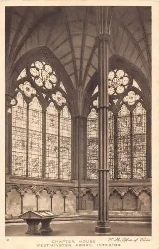 L239 England London Kapelle Haus Westminster Abbey Interieur Vintage Postkarte