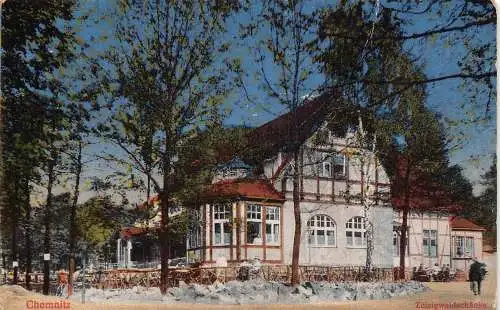 L023 Deutschland Chemnitz Zeisigwaldschaenke Vintage Postkarte