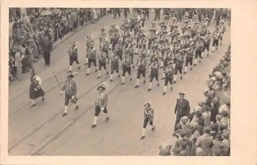L044 Deutschland Musik Fanfare Orchester Echtfoto Vintage Postkarte