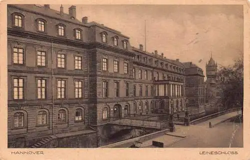 L023 Deutschland 1930 Schloss Hannover Leineschloss Vintage Postkarte