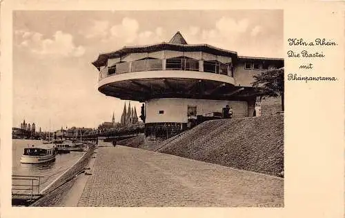 L024 Deutschland Köln am Rhein Die Bastion Vintage Postkarte