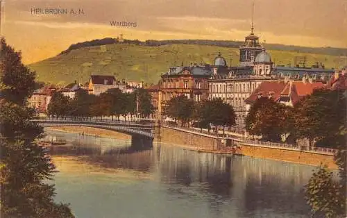 A170 Deutschland 1926 Heilbronn a N Wartbergbrücke Vintage Postkarte