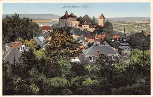 A170 Deutschland 1940 Elgersburg i Thür Schloss Vintage Postkarte