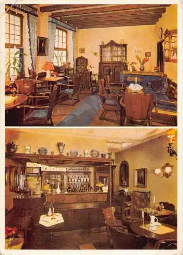 A171 Deutschland Düsseldorf Bodega mit Münsterstube Kneipe Bar Vintage Postkarte