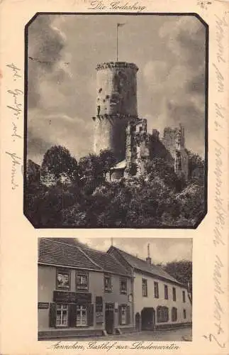 A173 Deutschland 1935 Godesburg Aennchen Gasthof Lindennwirtin Cafe Ponat Postkarte