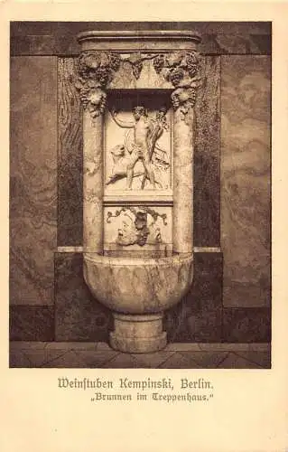 A173 Deutschland 1907 Weinstuben Kempinski Berlin Weinstube Treppenhaus Postkarte