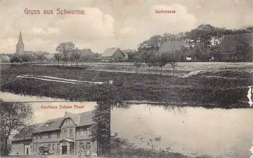 A177 Deutschland Gruss aus Schwarme Gasthaus Johann Meyer Pension Postkarte