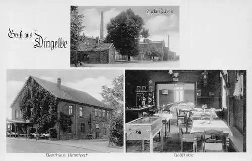A174 Deutschland Gruss aus Dingelbe Zuckerfabrik Gästehaus Gasthof Himstedt Postkarte
