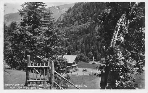 A177 Deutschland 1931 Berggasthof Giebelhaus Nebelhorn Gasthaus Berg Postkarte