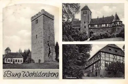 A173 Deutschland Burg Wohldenberg Schloss Gasthaus Pension Vintage Postkarte