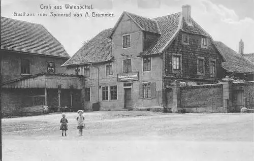 A174 Deutschland Gruss aus Watenbüttel Gasthaus zum Spinnrad von A Brammer Postkarte