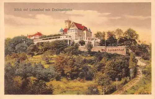 A178 Deutschland Ansicht Luisenhof Hotel Drahtseilbahn Hotel Vintage Postkarte