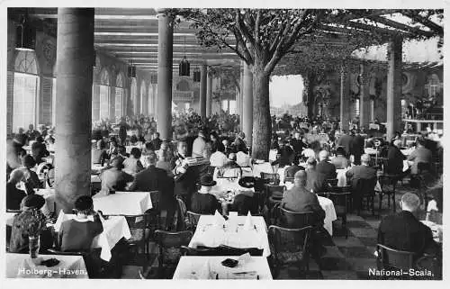 A176 Dänemark National Scala Holberg Haven Restaurant Vintage Postkarte