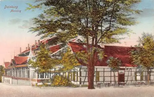 A176 Deutschland Duisburg Monning Bar Kneipe Kaffee Vintage Postkarte