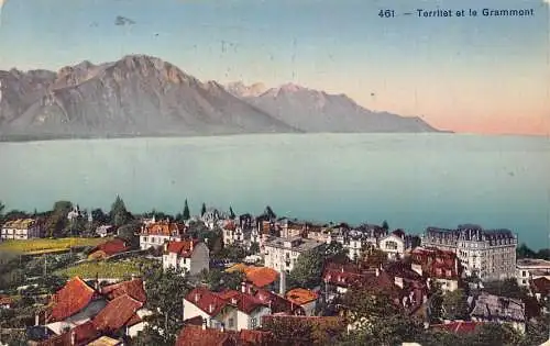 A761 Schweiz Territet et le Grammont Vintage Postkarte