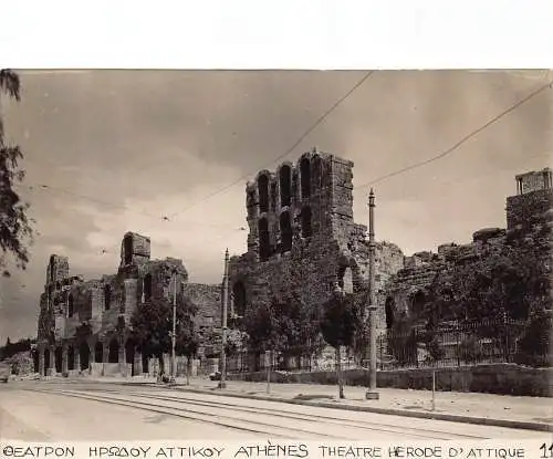 A762 Griechenland Athen Theater Herode d'Attique RPPC Postkarte