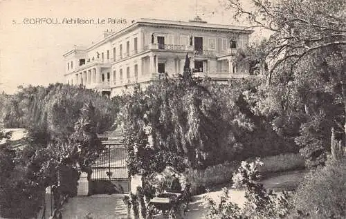 A762 Griechenland Korfu Korfu Achilleion Le Palais Palace Vintage Postkarte