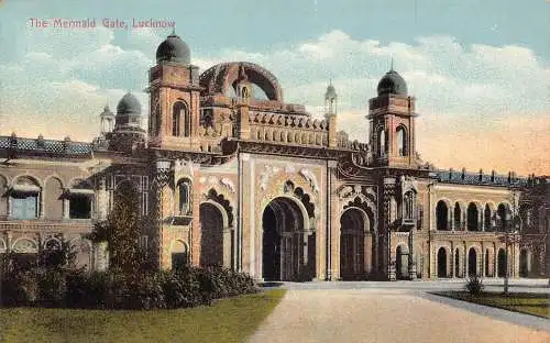 A005 Indien Lucknow Das Meerjungfrauentor Vintage Postkarte