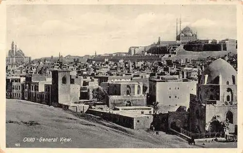 A763 Ägypten Kairo Gesamtansicht Vintage Postkarte