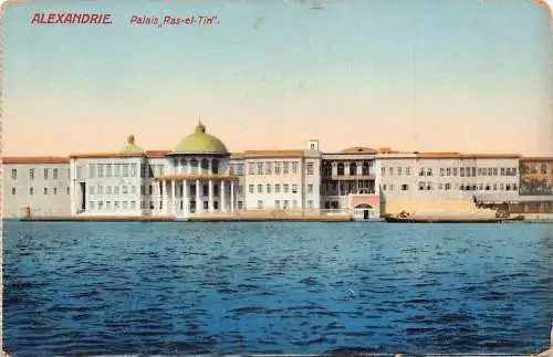 A763 Ägypten Alexandria Palais Ras-el-Tin Palace Vintage Postkarte