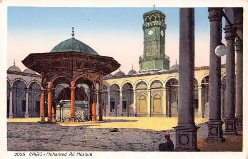 A763 Ägypten Kairo Mohamed Ali Moschee Vintage Postkarte